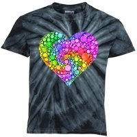 Dot Day Dotted Colorful Heart Of Dots Kids Tie-Dye T-Shirt