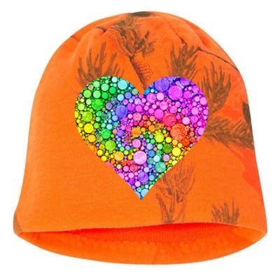 Dot Day Dotted Colorful Heart Of Dots Kati - Camo Knit Beanie