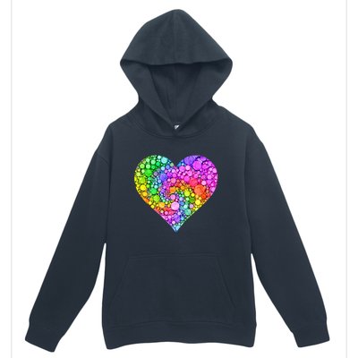 Dot Day Dotted Colorful Heart Of Dots Urban Pullover Hoodie