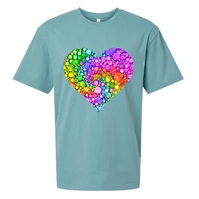 Dot Day Dotted Colorful Heart Of Dots Sueded Cloud Jersey T-Shirt