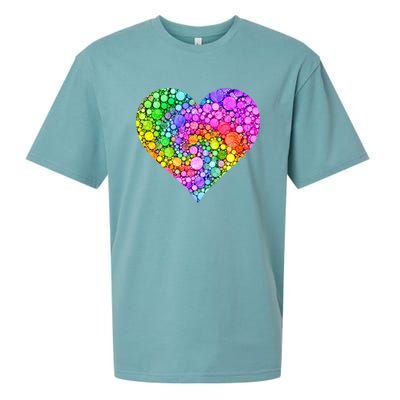 Dot Day Dotted Colorful Heart Of Dots Sueded Cloud Jersey T-Shirt