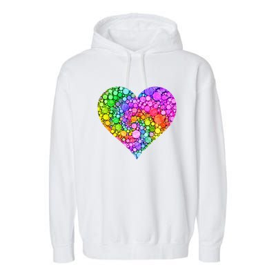 Dot Day Dotted Colorful Heart Of Dots Garment-Dyed Fleece Hoodie