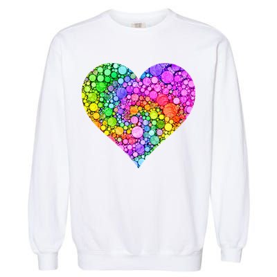 Dot Day Dotted Colorful Heart Of Dots Garment-Dyed Sweatshirt