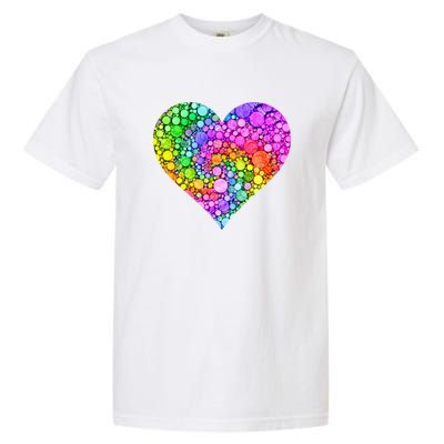 Dot Day Dotted Colorful Heart Of Dots Garment-Dyed Heavyweight T-Shirt