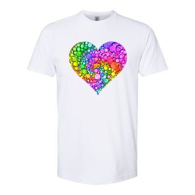 Dot Day Dotted Colorful Heart Of Dots Softstyle CVC T-Shirt