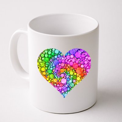 Dot Day Dotted Colorful Heart Of Dots Coffee Mug