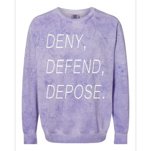 Deny Defend Depose Colorblast Crewneck Sweatshirt