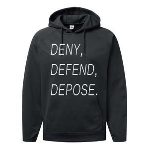 Deny Defend Depose Performance Fleece Hoodie