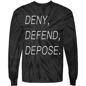 Deny Defend Depose Tie-Dye Long Sleeve Shirt