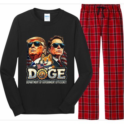 D.O.G.E Doge Department Of Government Efficiency Long Sleeve Pajama Set