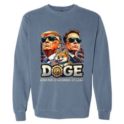 D.O.G.E Doge Department Of Government Efficiency Garment-Dyed Sweatshirt