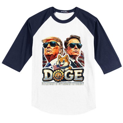 D.O.G.E Doge Department Of Government Efficiency Baseball Sleeve Shirt