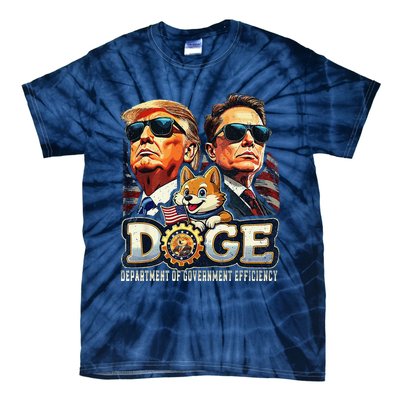 D.O.G.E Doge Department Of Government Efficiency Tie-Dye T-Shirt