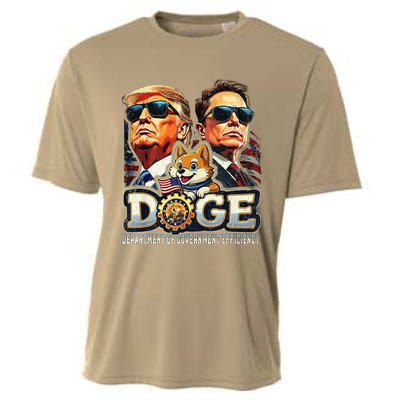 D.O.G.E Doge Department Of Government Efficiency Cooling Performance Crew T-Shirt