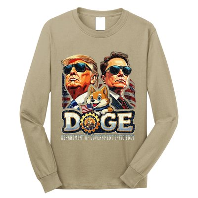 D.O.G.E Doge Department Of Government Efficiency Long Sleeve Shirt