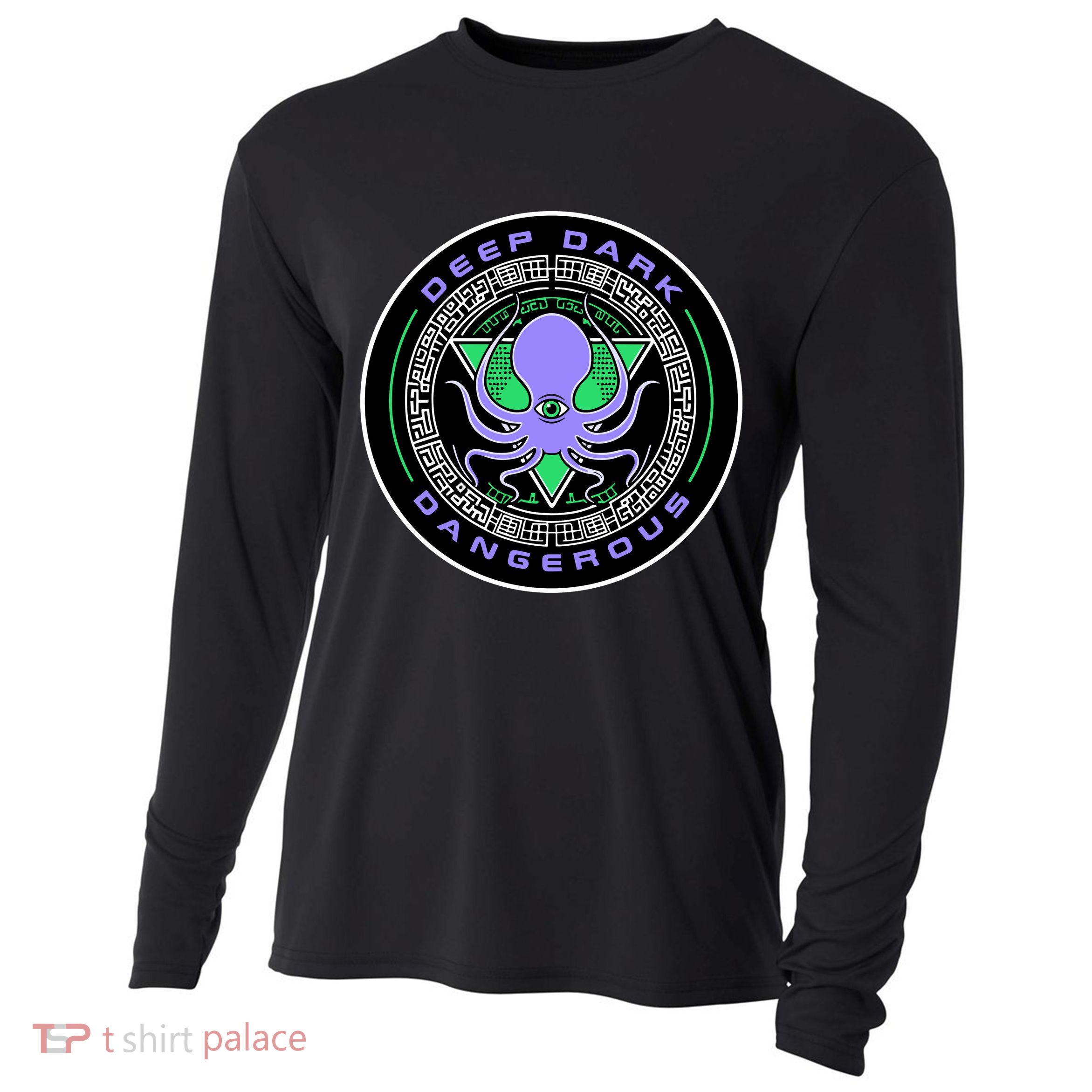 Deep Dark & Dangerous Stargate Acid Cooling Performance Long Sleeve Crew