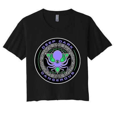 Deep Dark & Dangerous Stargate Acid Crop Top