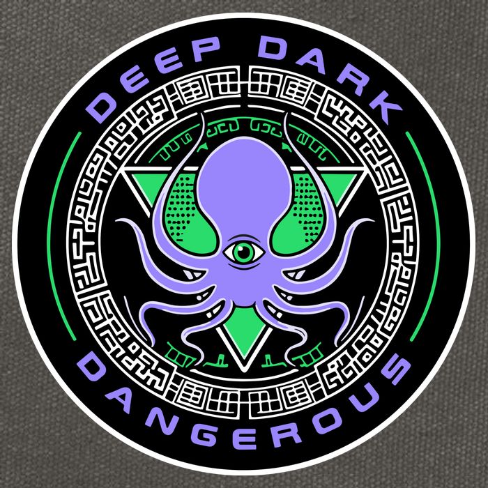 Deep Dark & Dangerous Stargate Acid Cotton Canvas Backpack