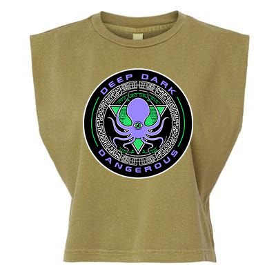 Deep Dark & Dangerous Stargate Acid Garment-Dyed Women's Muscle Tee