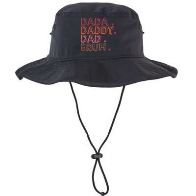 Dada Daddy Dad Bruh Funny Fatherhood Timeline Fathers Day Bucket Hat