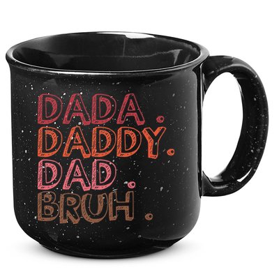 Dada Daddy Dad Bruh Funny Fatherhood Timeline Fathers Day 15oz Campfire Ceramic Mug