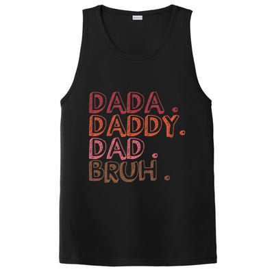 Dada Daddy Dad Bruh Funny Fatherhood Timeline Fathers Day PosiCharge Competitor Tank