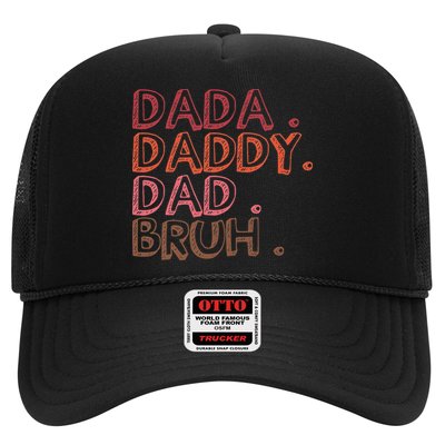 Dada Daddy Dad Bruh Funny Fatherhood Timeline Fathers Day Trucker Hat