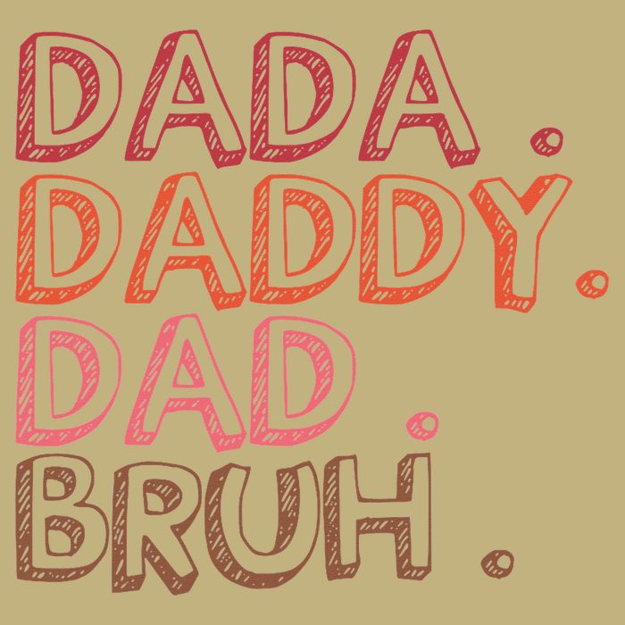 Dada Daddy Dad Bruh Funny Fatherhood Timeline Fathers Day Cooling Performance Crew T-Shirt