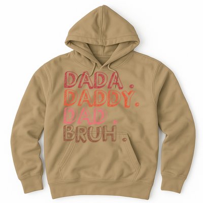 Dada Daddy Dad Bruh Funny Fatherhood Timeline Fathers Day Hoodie