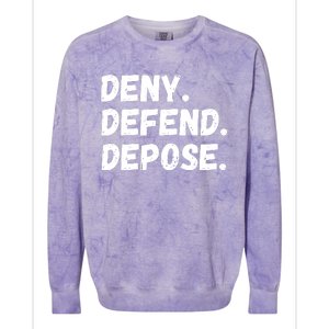 Deny Defend Depose Colorblast Crewneck Sweatshirt