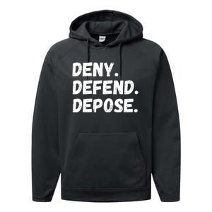 Deny Defend Depose Performance Fleece Hoodie