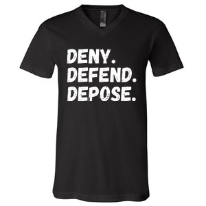 Deny Defend Depose V-Neck T-Shirt