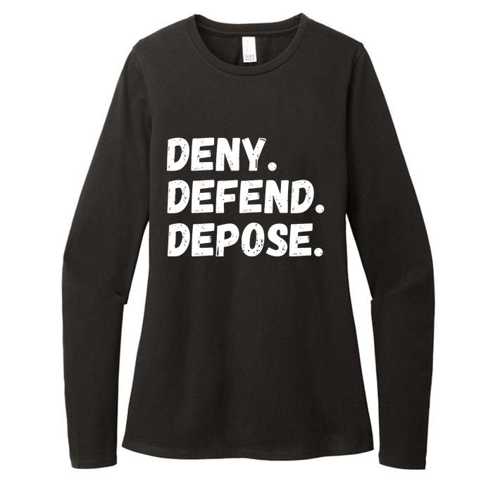 Deny Defend Depose Womens CVC Long Sleeve Shirt