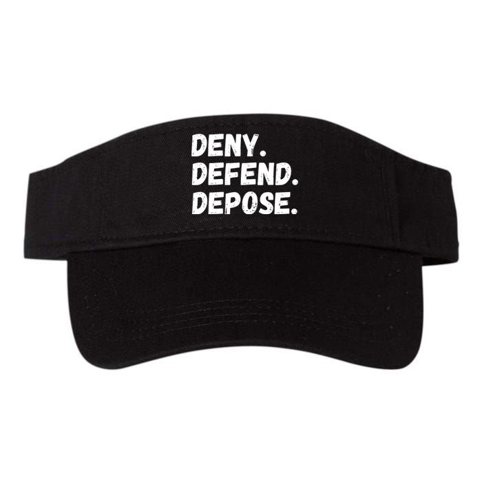 Deny Defend Depose Valucap Bio-Washed Visor