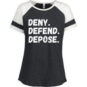 Deny Defend Depose Enza Ladies Jersey Colorblock Tee