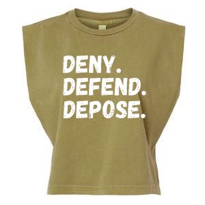 Deny Defend Depose Garment-Dyed Women's Muscle Tee