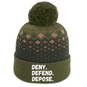 Deny Defend Depose The Baniff Cuffed Pom Beanie