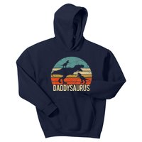 Daddy Dinosaur Daddysaurus 2 Two Christmas For Dad Kids Hoodie