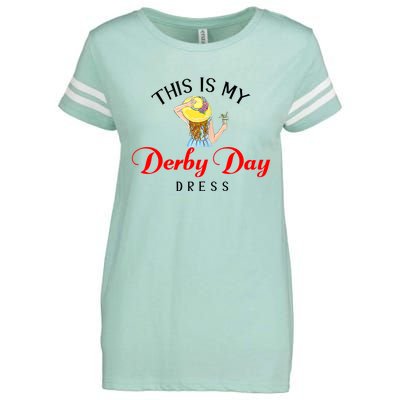 Derby Day Derby Kentucky Horse Derby Dress Enza Ladies Jersey Football T-Shirt