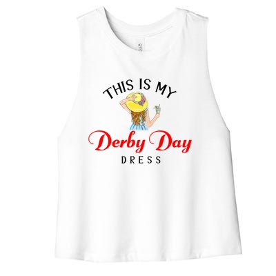 Derby Day Derby Kentucky Horse Derby Dress Women's Racerback Cropped Tank