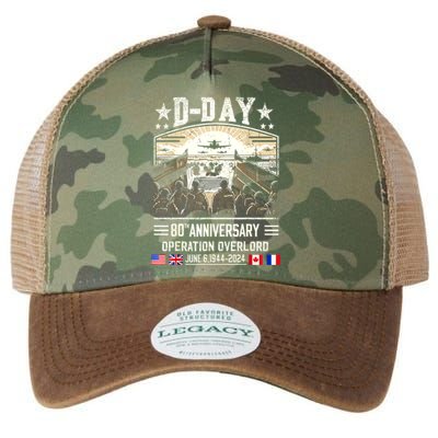 Dday Dwight D. Eisenhower Quote Dday 80th Anniversary Gift Legacy Tie Dye Trucker Hat