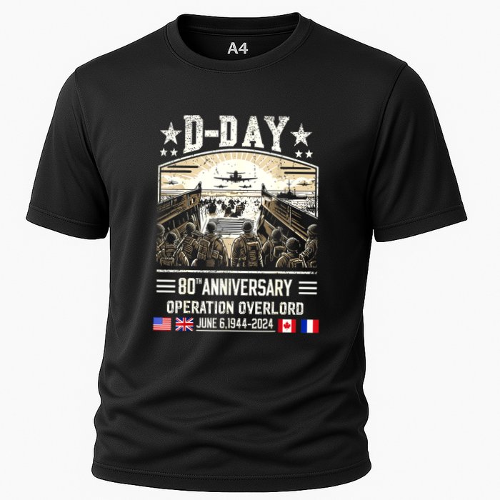 Dday Dwight D. Eisenhower Quote Dday 80th Anniversary Gift Cooling Performance Crew T-Shirt
