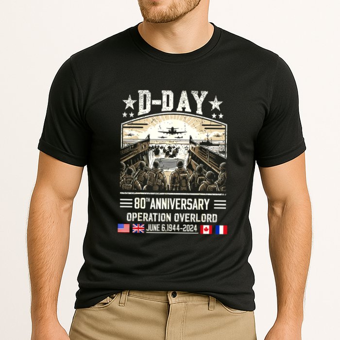 Dday Dwight D. Eisenhower Quote Dday 80th Anniversary Gift Cooling Performance Crew T-Shirt