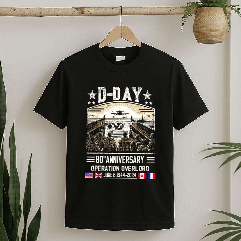 Dday Dwight D. Eisenhower Quote Dday 80th Anniversary Gift T-Shirt