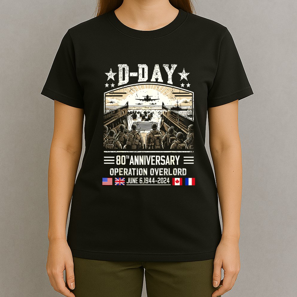 Dday Dwight D. Eisenhower Quote Dday 80th Anniversary Gift T-Shirt