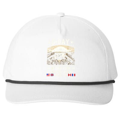 Dday Dwight D. Eisenhower Quote Dday 80th Anniversary Gift Snapback Five-Panel Rope Hat