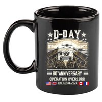 Dday Dwight D. Eisenhower Quote Dday 80th Anniversary Gift 11oz C Handle Ceramic Mug