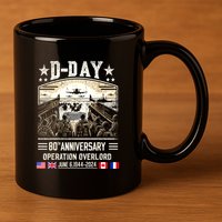 Dday Dwight D. Eisenhower Quote Dday 80th Anniversary Gift 11oz C Handle Ceramic Mug