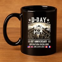 Dday Dwight D. Eisenhower Quote Dday 80th Anniversary Gift 11oz C Handle Ceramic Mug