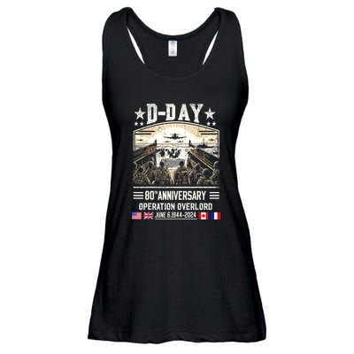 Dday Dwight D. Eisenhower Quote Dday 80th Anniversary Gift Ladies Essential Flowy Tank